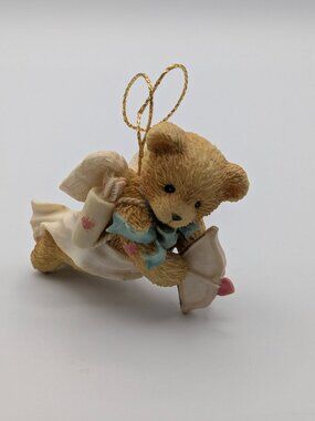 Cherished Teddies "Sending You My Heart" (103608) 1994, Boy Bear Cupid Ornament